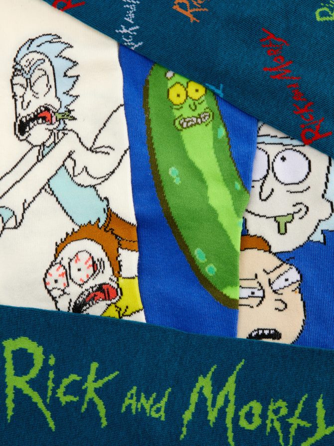 5-Pack Rick and Morty Crew Socks - Image 2