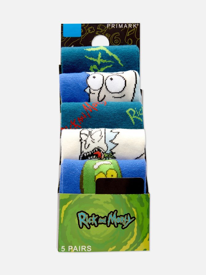 5-Pack Rick and Morty Crew Socks - Image 3