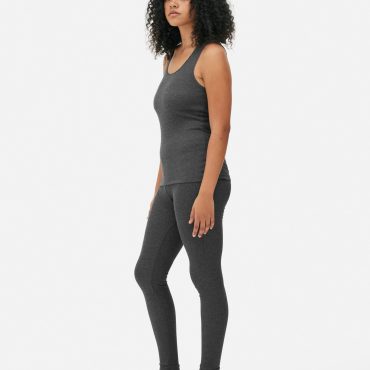 Ribbed Texture Thermal Leggings