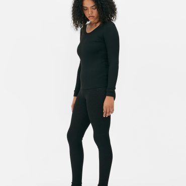 Thermal Ribbed Long Sleeve Top