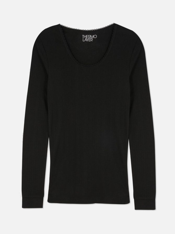 Thermal Ribbed Long Sleeve Top - Image 5