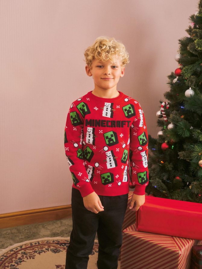 Kids' Minecraft Christmas Sweater