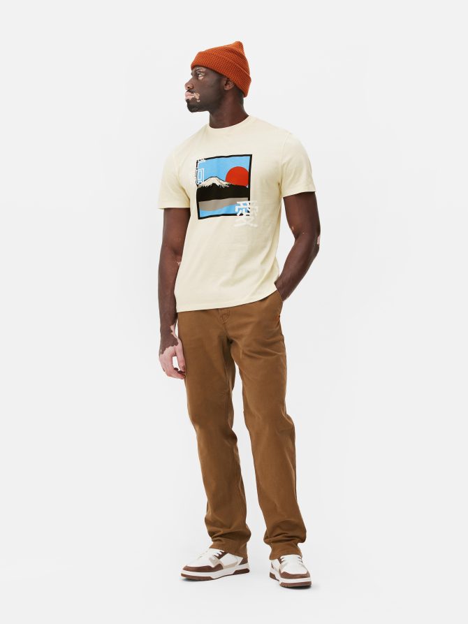 Mount Fuji Sunrise Graphic T-Shirt