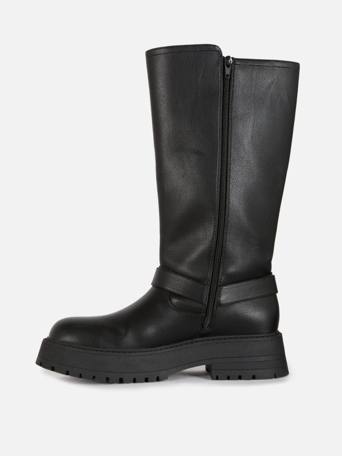 Rita Ora Buckle Biker Boots - Image 4