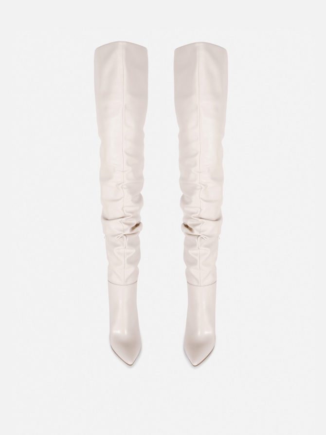 Rita Ora Thigh-High Ruched Stiletto Boots - Image 2