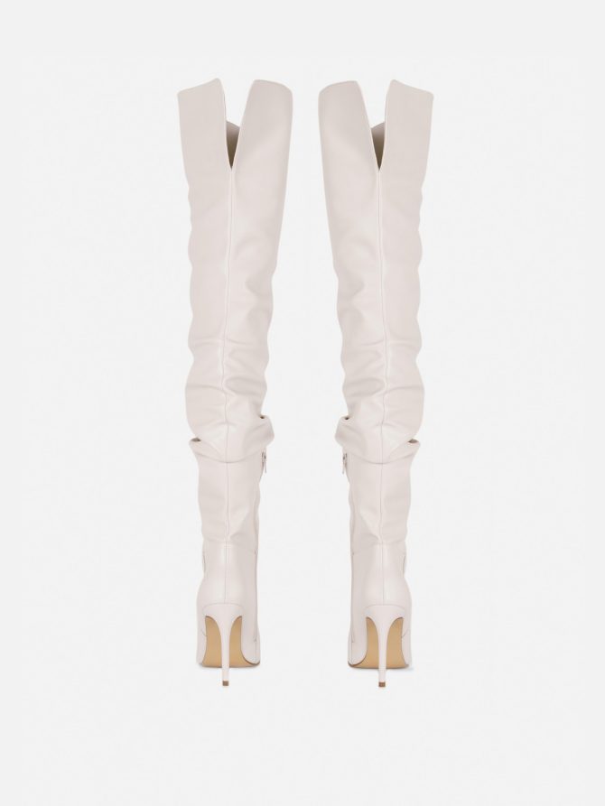 Rita Ora Thigh-High Ruched Stiletto Boots - Image 3