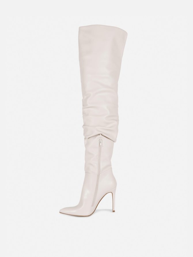 Rita Ora Thigh-High Ruched Stiletto Boots - Image 4