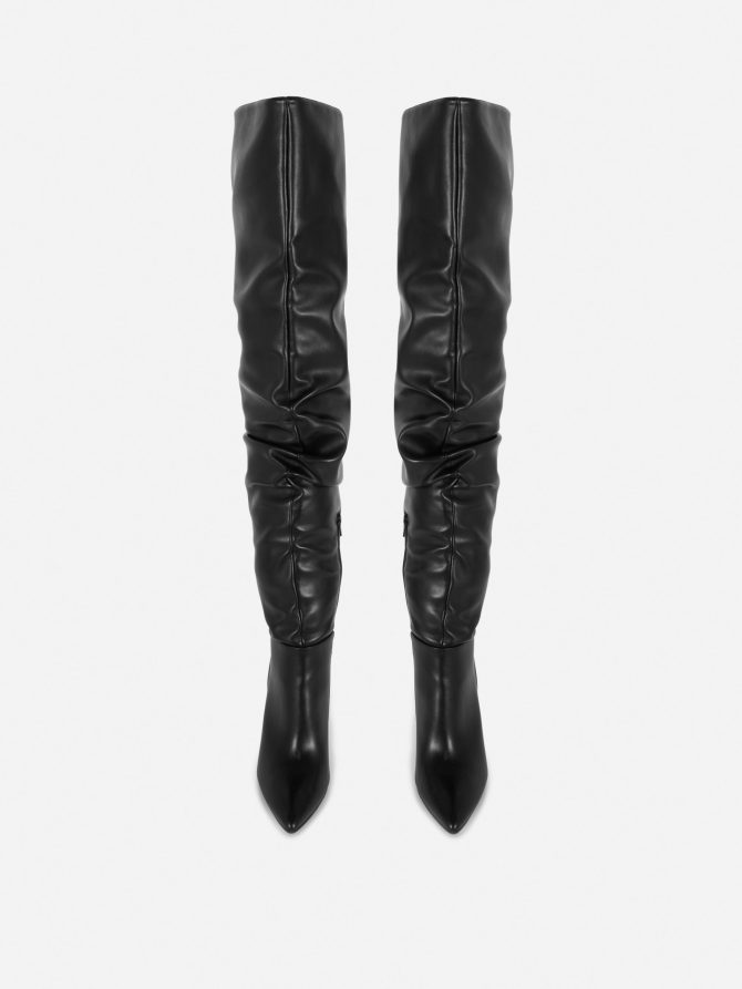 Rita Ora Thigh-High Ruched Stiletto Boots - Image 2