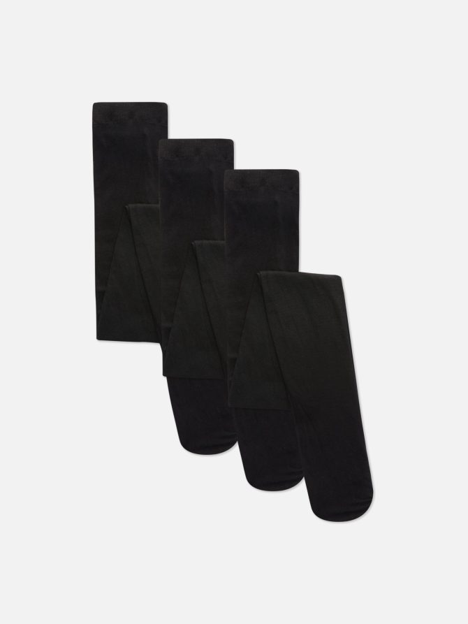 3-Pack 80 Denier Opaque Tights