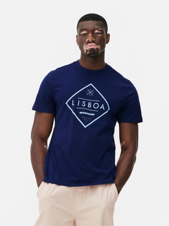 Lisboa Graphic Print T-Shirt - Image 2