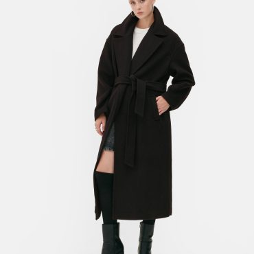 Rita Ora Longline Wrap Coat