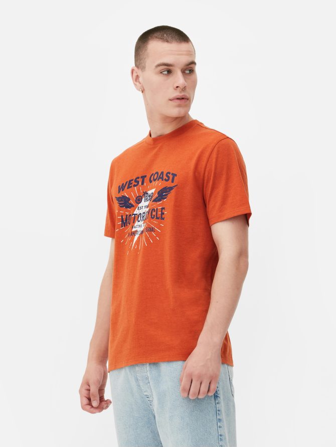 West Coast Motorcycle Graphic T-Shirt - Image 2