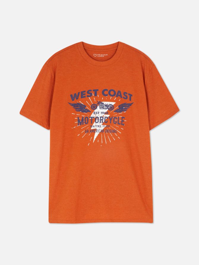 West Coast Motorcycle Graphic T-Shirt - Image 5