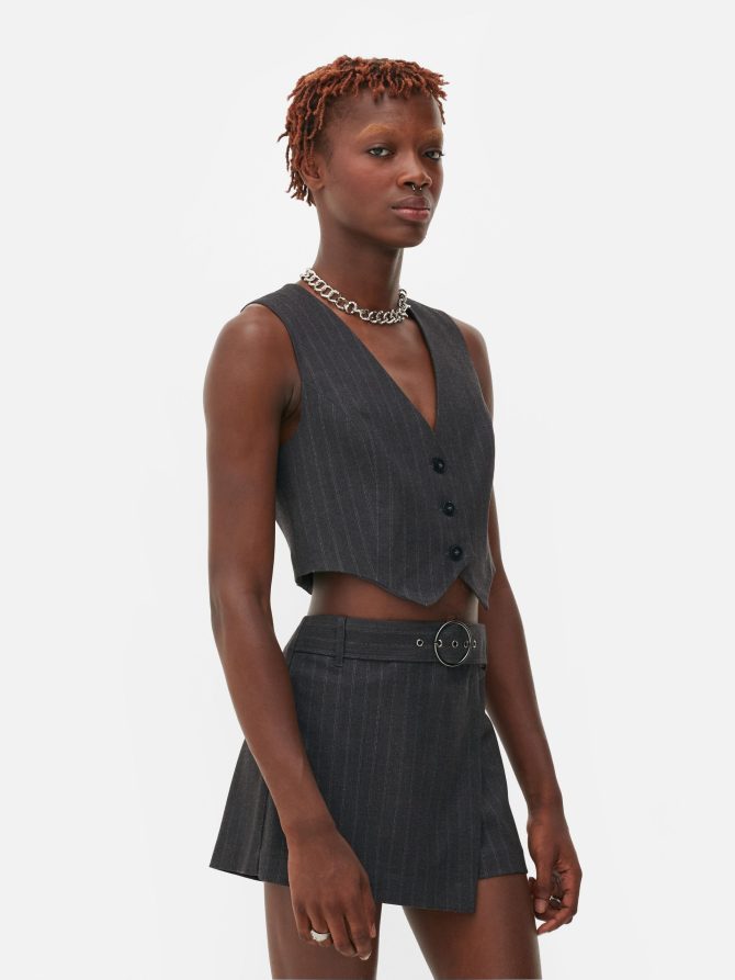 Rita Ora Tailored Cropped Vest - Image 2