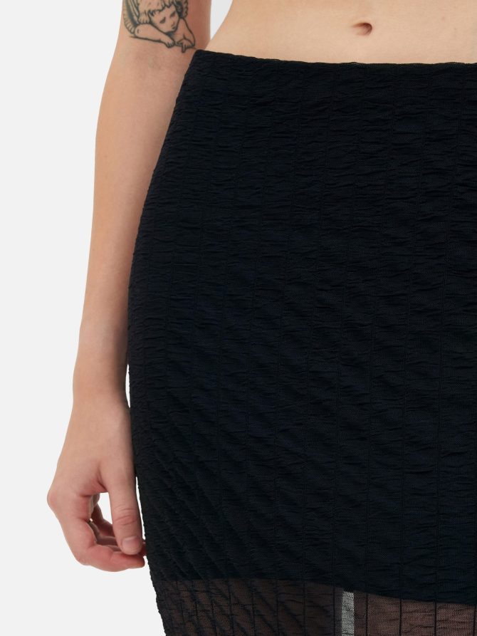 Rita Ora Mesh Tiered Maxi Skirt - Image 3