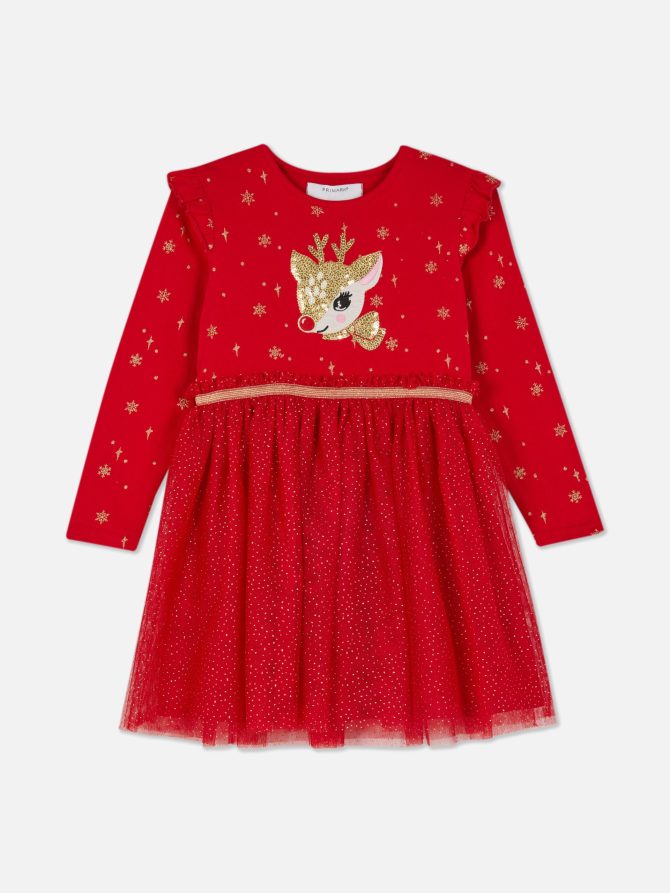 Sequin Christmas Tutu Dress - Image 2