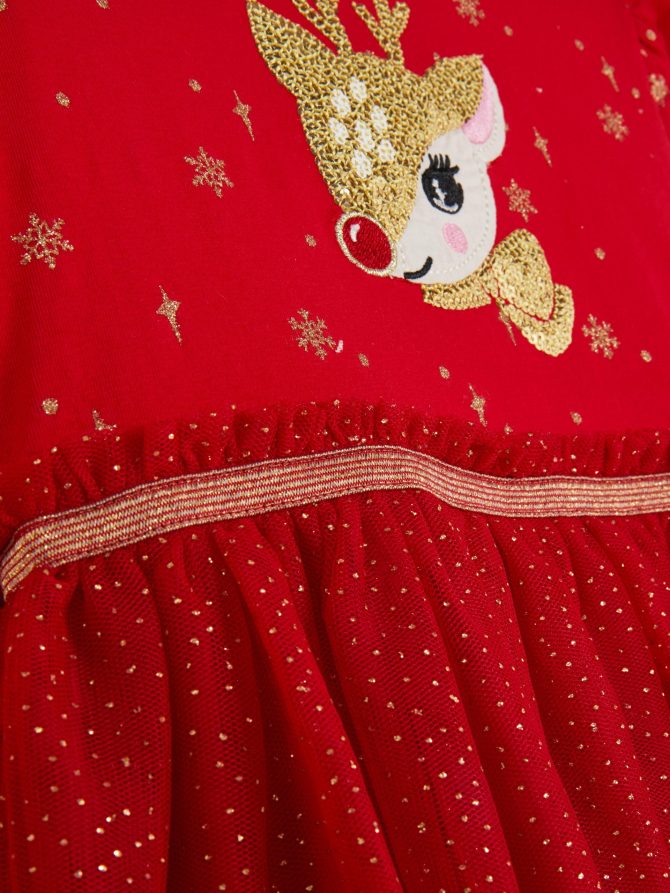 Sequin Christmas Tutu Dress - Image 4
