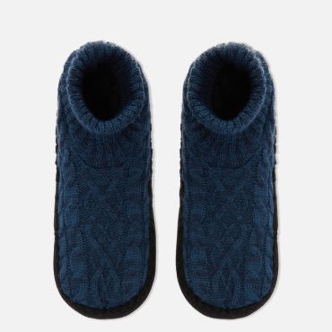 Cable Knit Sock Slippers