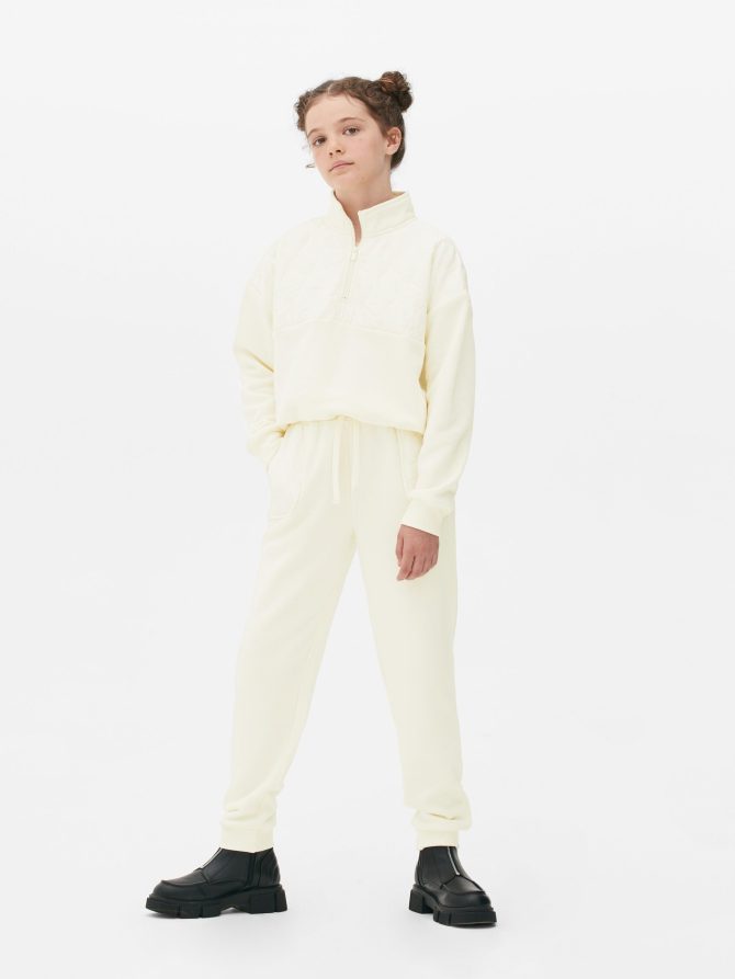 Quilted Panel Joggers