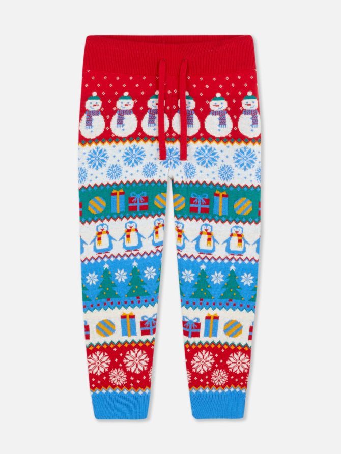 Festive Fair Isle Joggers - Image 3