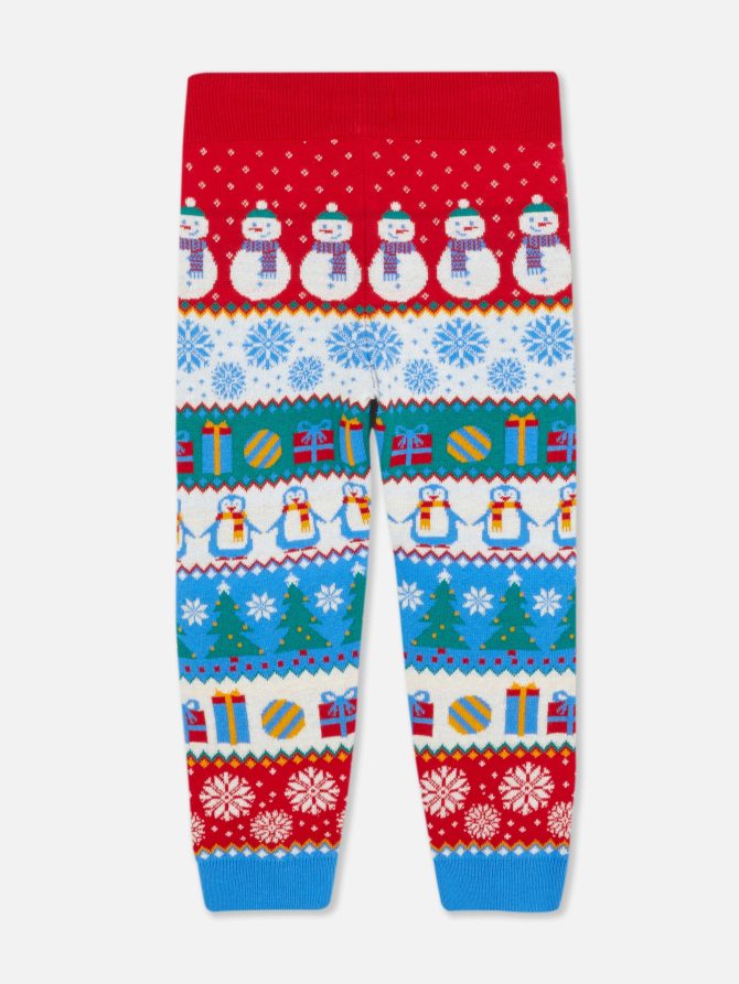 Festive Fair Isle Joggers - Image 4