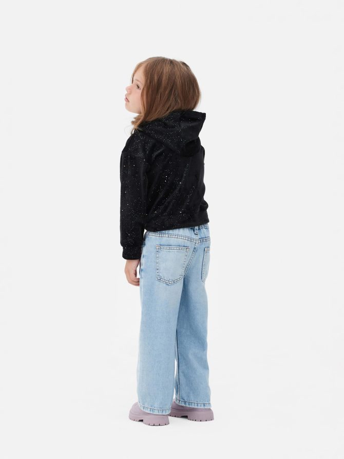 Glitter Velour Hoodie - Image 2