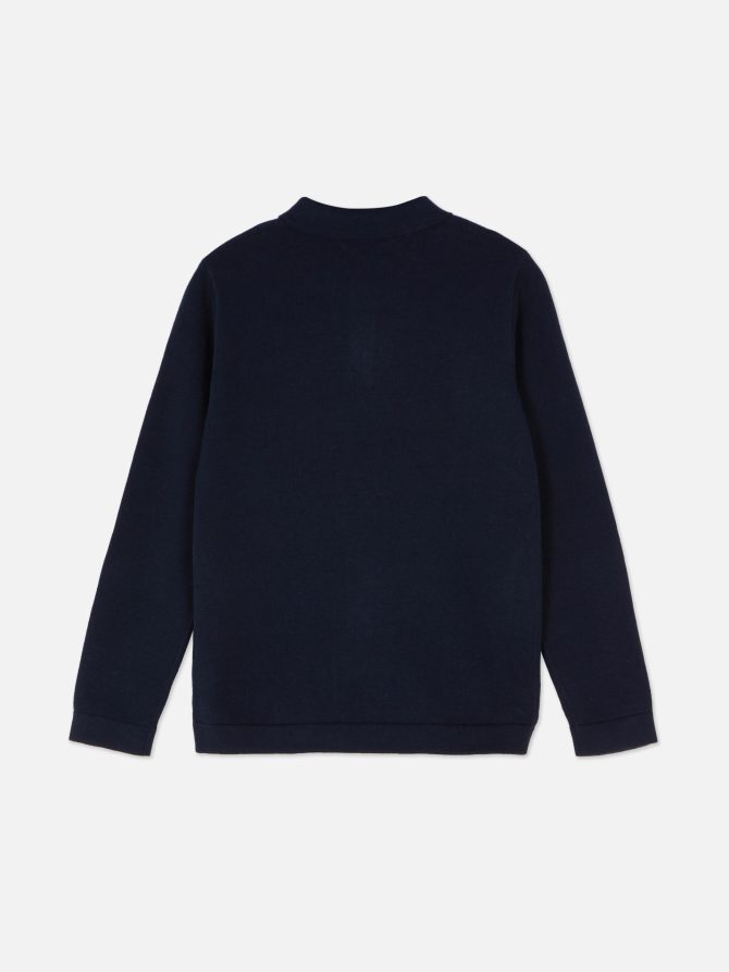 Long Sleeve Knit Polo - Image 4