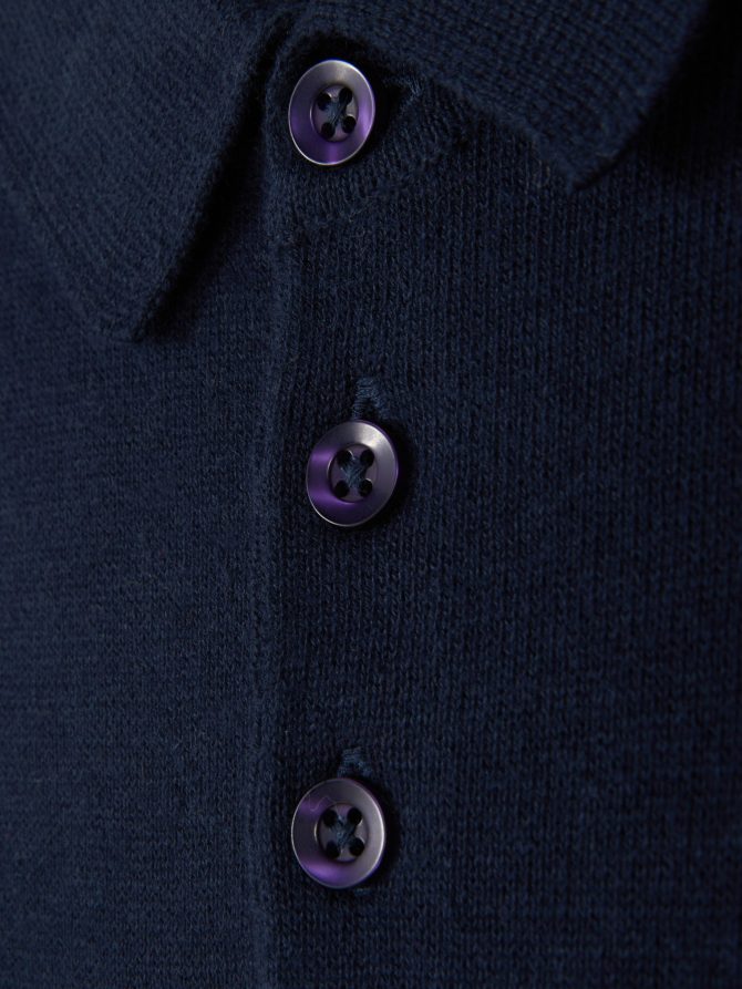 Long Sleeve Knit Polo - Image 5