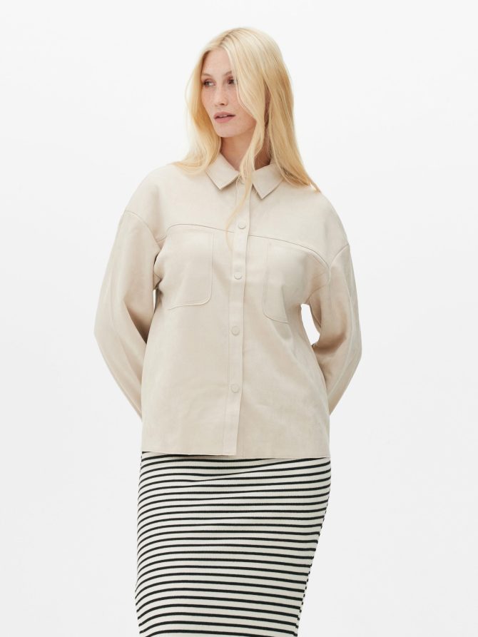 Faux Suede Shacket - Image 2