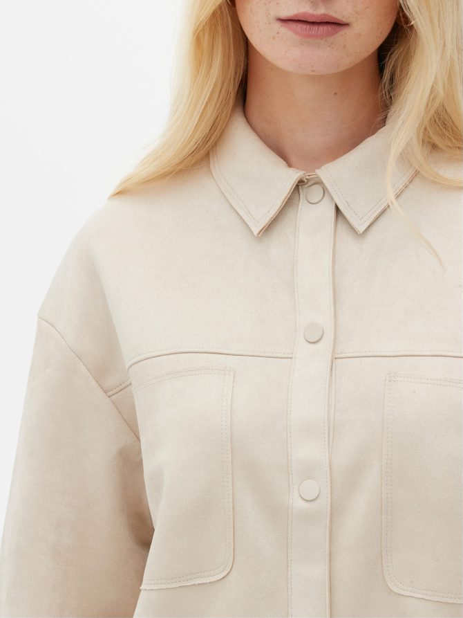 Faux Suede Shacket - Image 3
