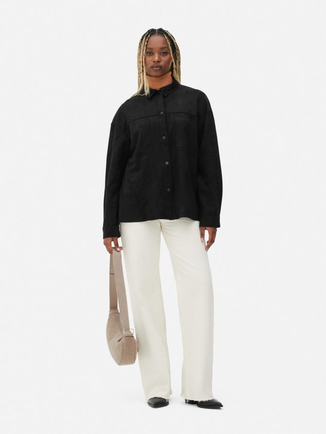 Faux Suede Shacket