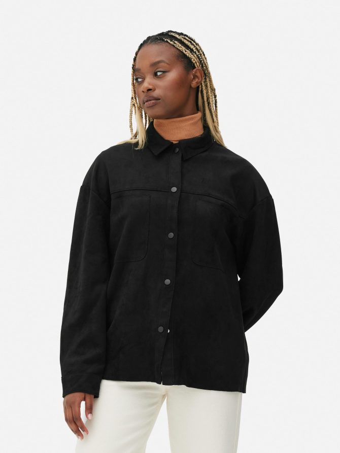 Faux Suede Shacket - Image 2