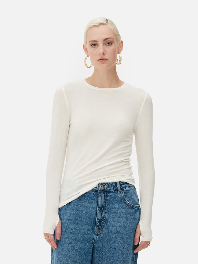 Rita Ora Long Sleeve Jersey Top