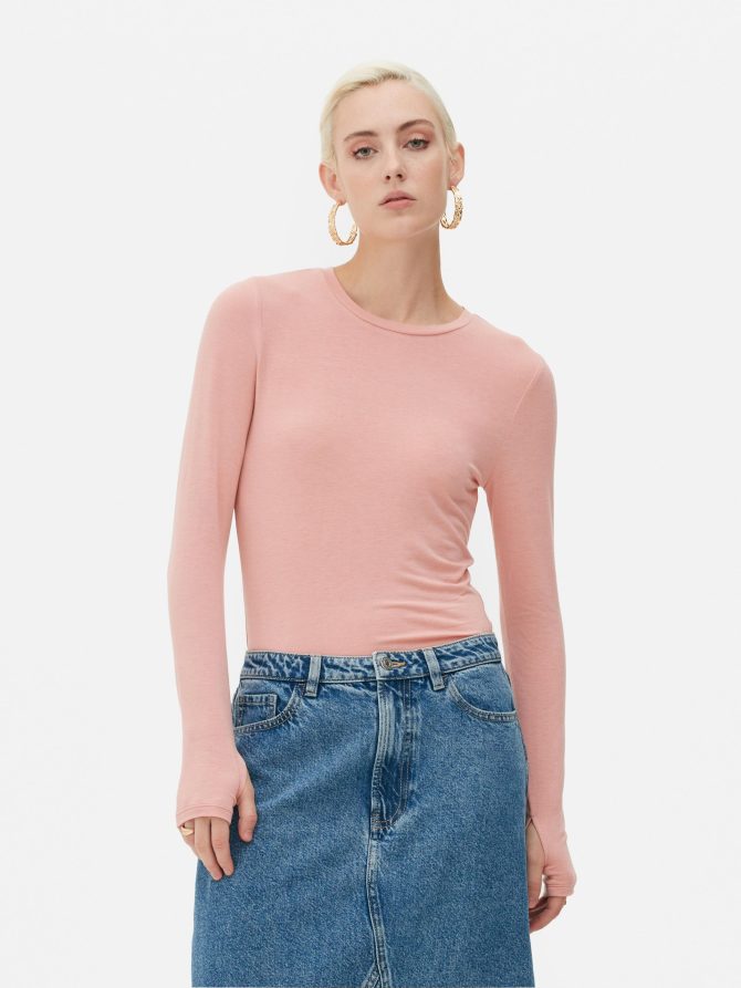 Rita Ora Long Sleeve Jersey Top