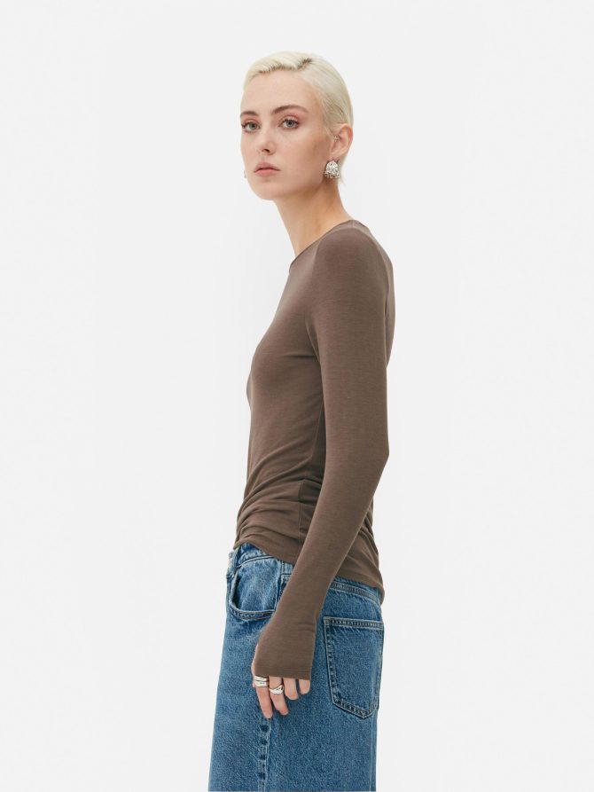 Rita Ora Long Sleeve Jersey Top - Image 3