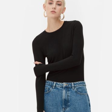 Rita Ora Long Sleeve Jersey Top