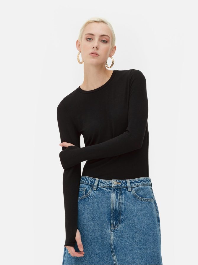 Rita Ora Long Sleeve Jersey Top