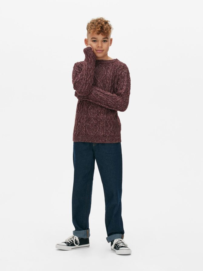 Twisted Cable Knit Sweater