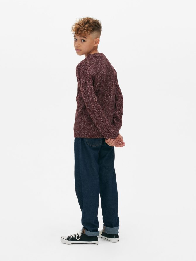 Twisted Cable Knit Sweater - Image 2