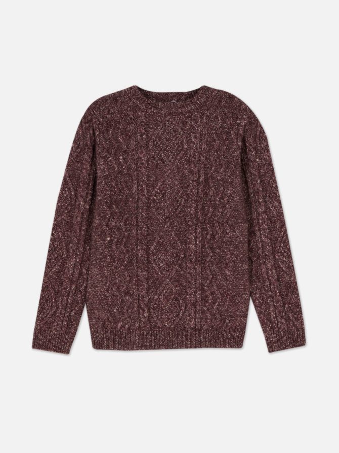 Twisted Cable Knit Sweater - Image 3
