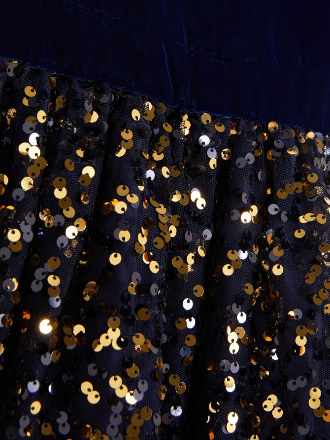 Sequin Velvet Dress - Image 5