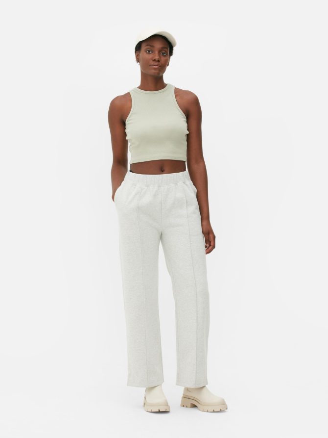 Straight Leg Pintuck Joggers