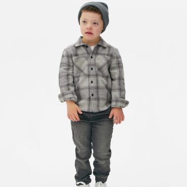 Check Long Sleeve Overshirt