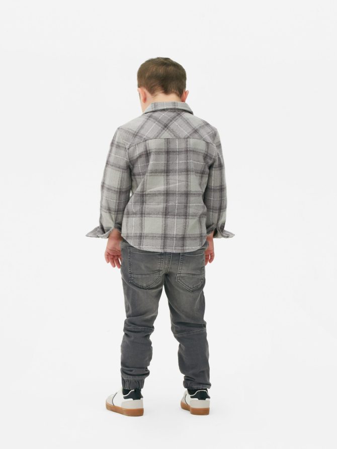Check Long Sleeve Overshirt - Image 2