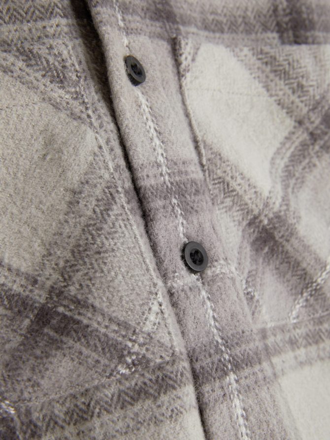 Check Long Sleeve Overshirt - Image 5