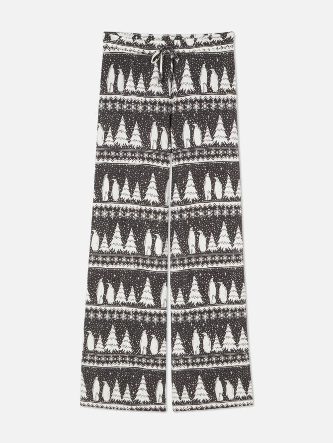 Fair Isle Print Pajama Leggings