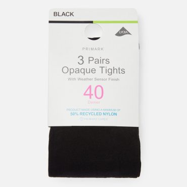 3-Pack of 40 Denier Opaque Tights