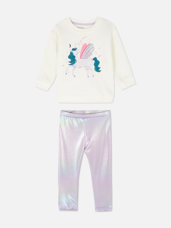 Unicorn Top and Leggings Set