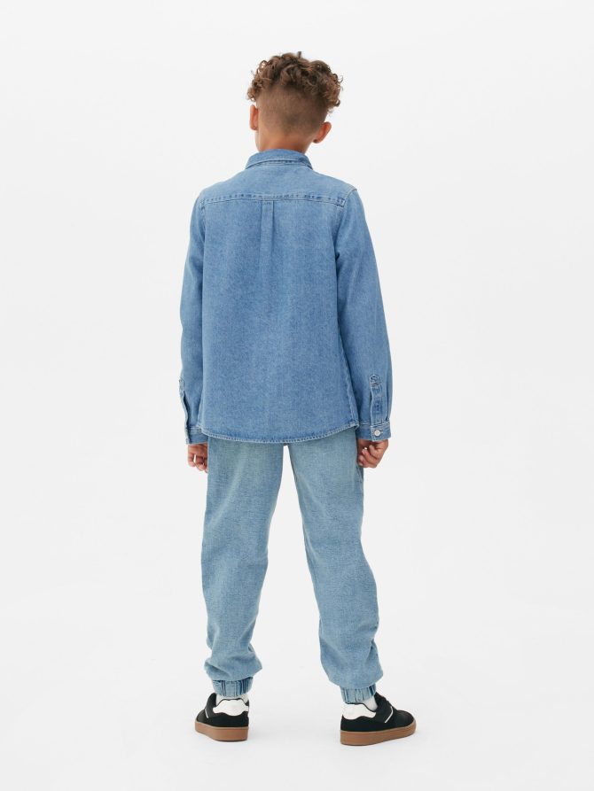 Denim Long Sleeve Shirt - Image 2