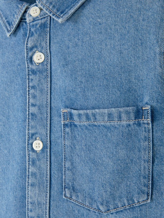 Denim Long Sleeve Shirt - Image 5